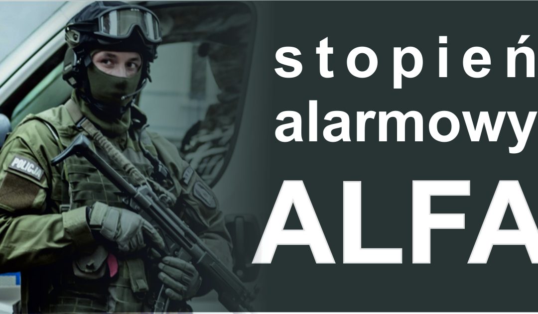 Stopień alarmowy ALFA w całej Polsce