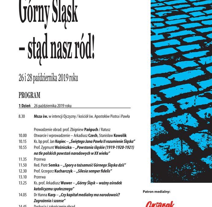 XVIII Sympozjum Tarnogórskie – Górny Śląsk – stąd nasz ród !