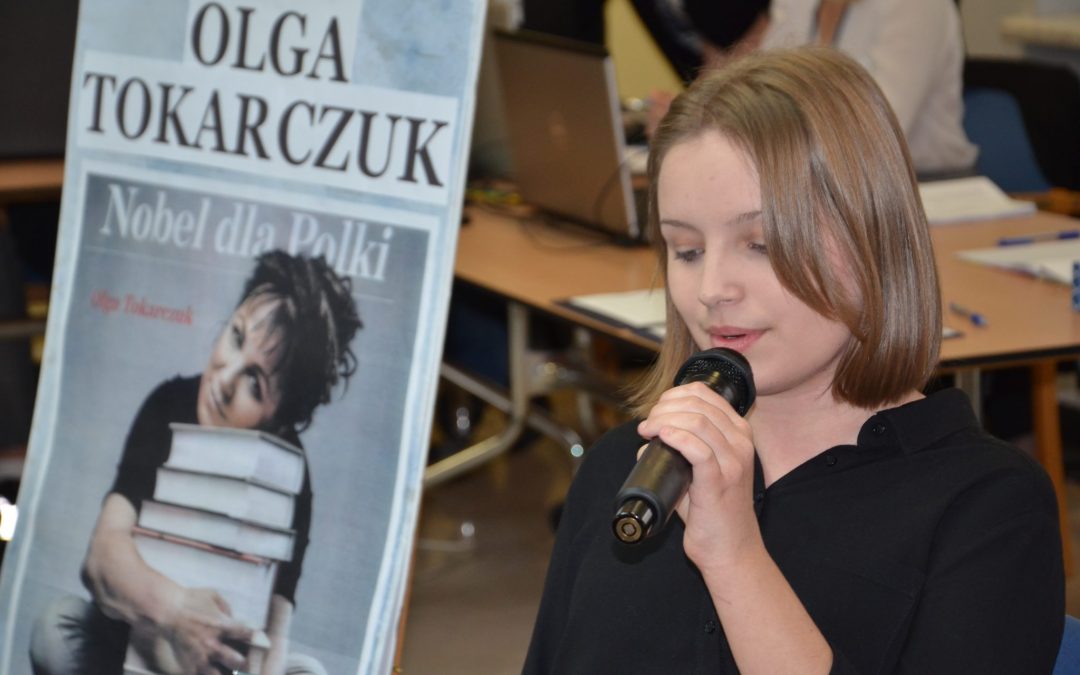 Na sesji czytano fragmenty książek Olgi Tokarczuk