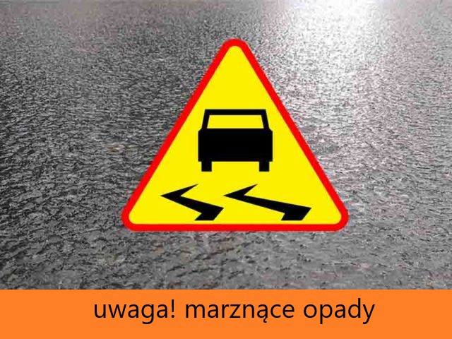 Uwaga ! marznące opady