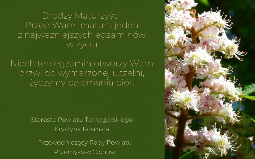 Drodzy Maturzyści,