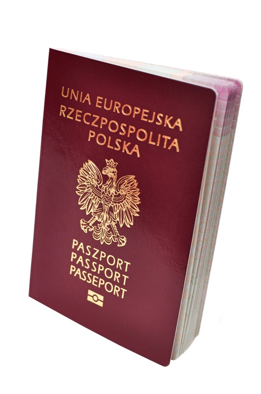 na zdjęciu paszport