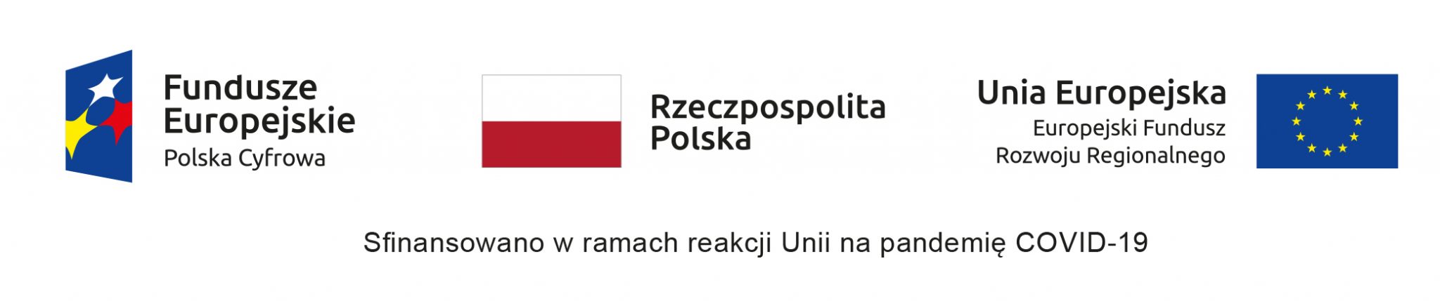 Logotyp przedstawiający logotypy Funduszy Europejskich, Rzeczpospolitej Polskiej i Unii Europejskiej.
