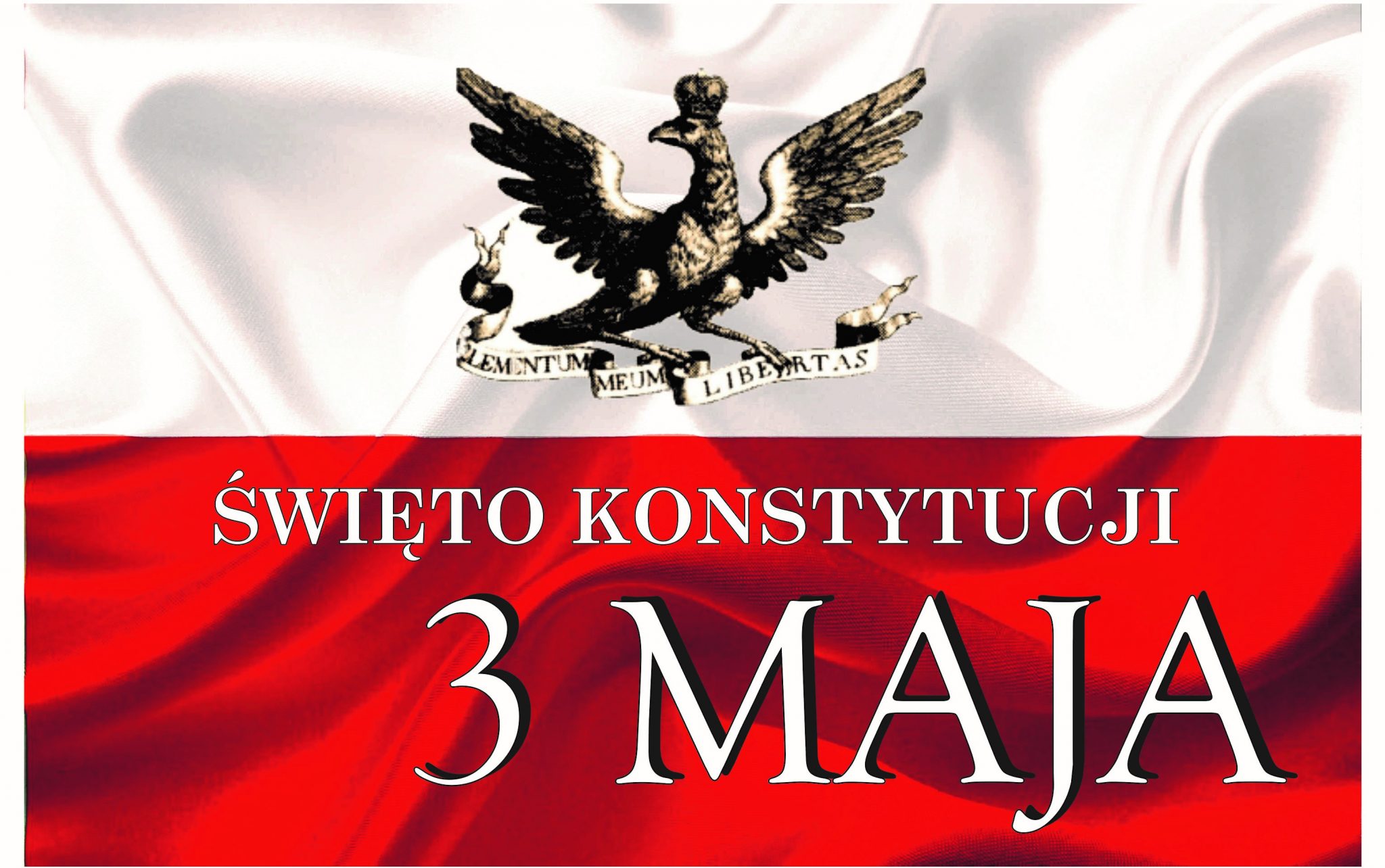 Święto Konstytucji 3 Maja. awatar. Flaga polski i symbol orła.