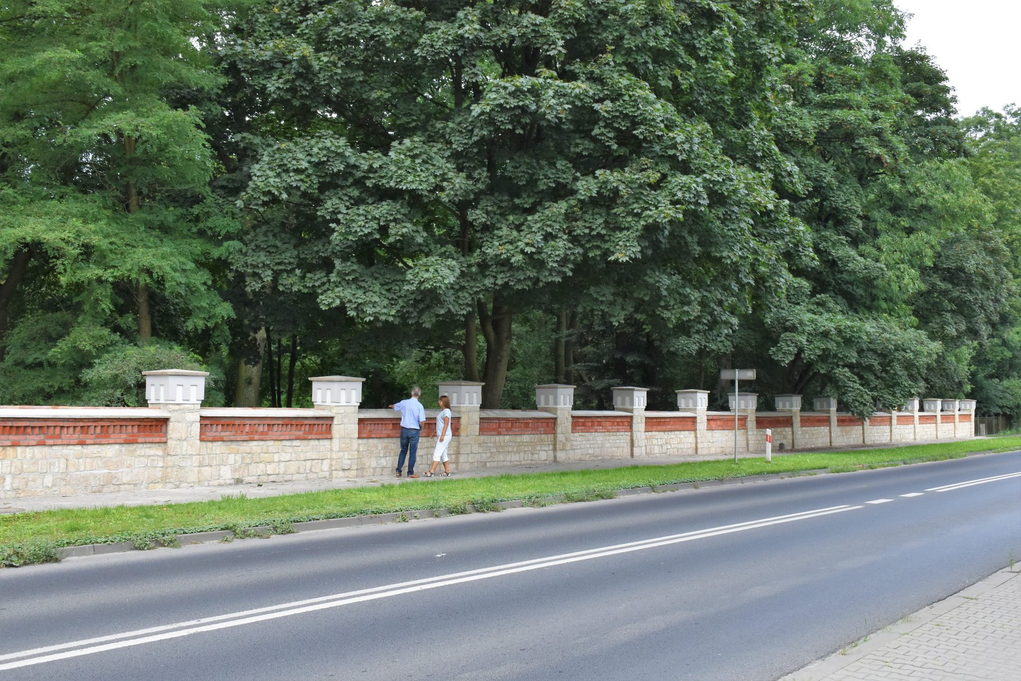 ogrodzenie pałacu w Nakle Śląskim