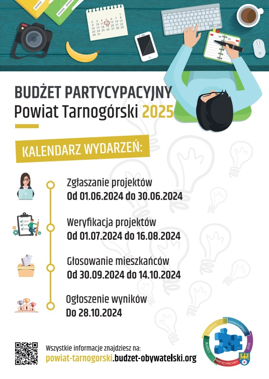 plakat budżet partycypacyjny powiat tarnogórski 2025