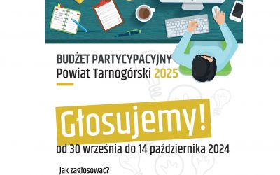 Budżet partycypacyjny Powiatu. Zagłosuj przez Internet!