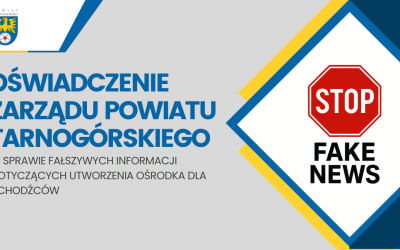 Oświadczenie Zarządu Powiatu Tarnogórskiego w sprawie fałszywych informacji dotyczących utworzenia ośrodka dla uchodźców