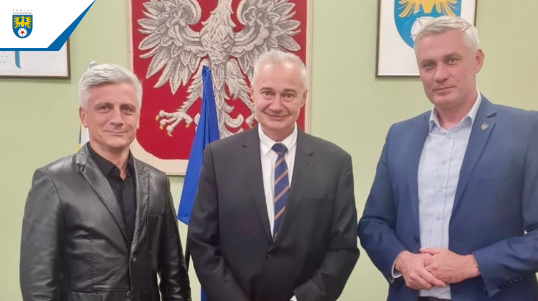 Robocze spotkanie Starosty Tarnogórskiego Adama Chmiela z Wójtem Gminy Świerklaniec