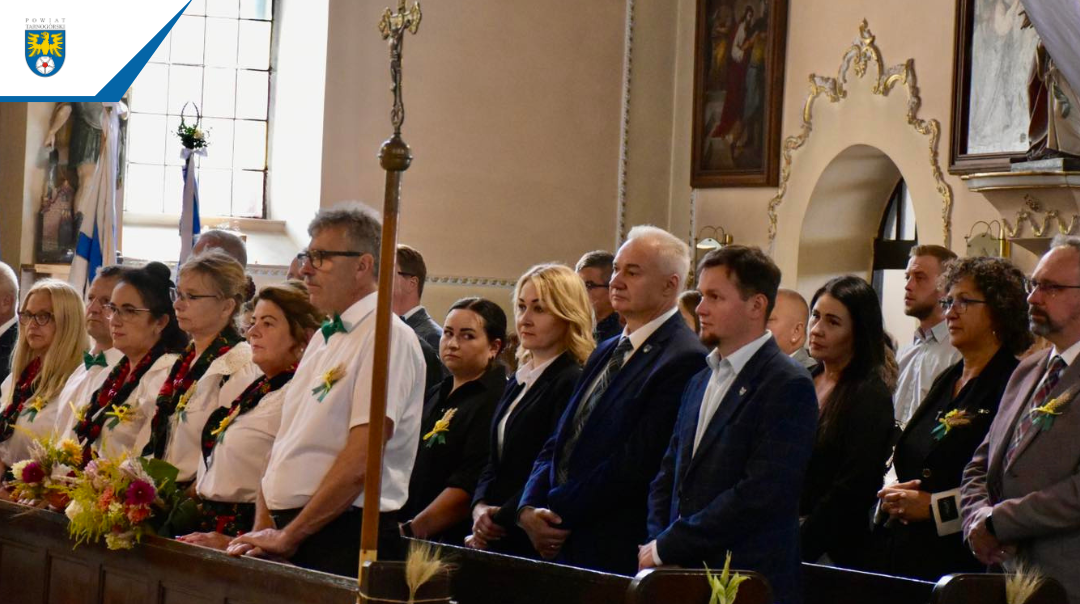 Starosta Tarnogórski Adam Chmiel wziął dziś udział w Diecezjalnych Dożynkach w Wielowsi.