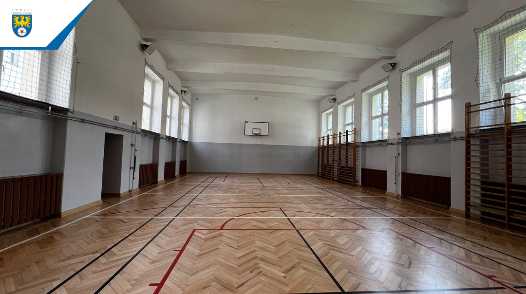 Kompleksowa modernizacja sali gimnastycznej w I Liceum Ogólnokształcącym im. Stefanii Sempołowskiej w Tarnowskich Górach