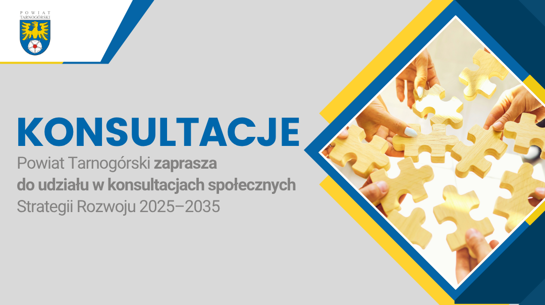 Powiat Tarnogórski zaprasza do udziału w konsultacjach społecznych Strategii Rozwoju 2025–2035