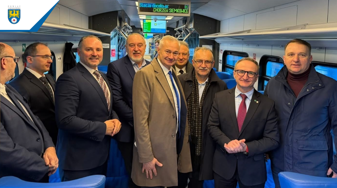 Powrót linii S82 po latach. Oficjalny przejazd pociągu przez powiat tarnogórski