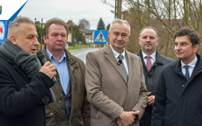 Oficjalne oględziny wyremontowanej ul. Wolności w Zbrosławicach