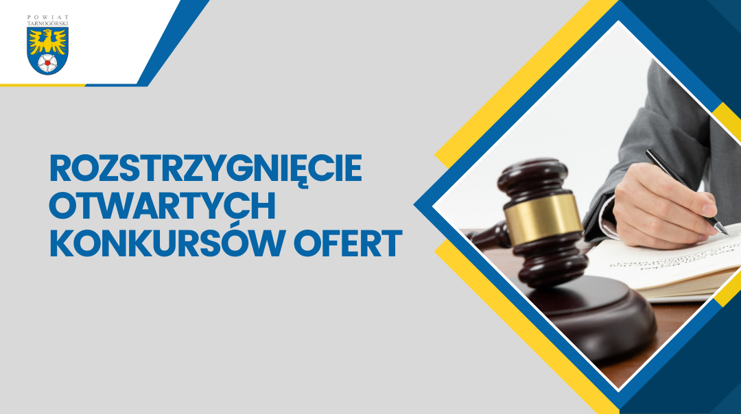 Rozstrzygnięcie otwartych konkursów ofert na realizację zadań publicznych Powiatu Tarnogórskiego w roku 2026