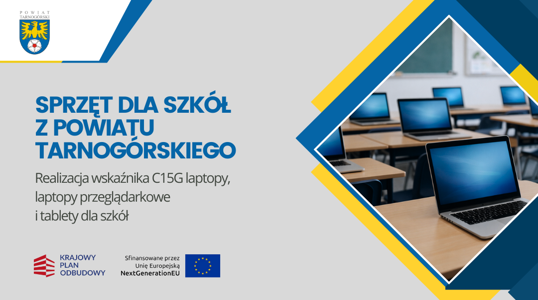 Sprzęt dla szkół z powiatu tarnogórskiego