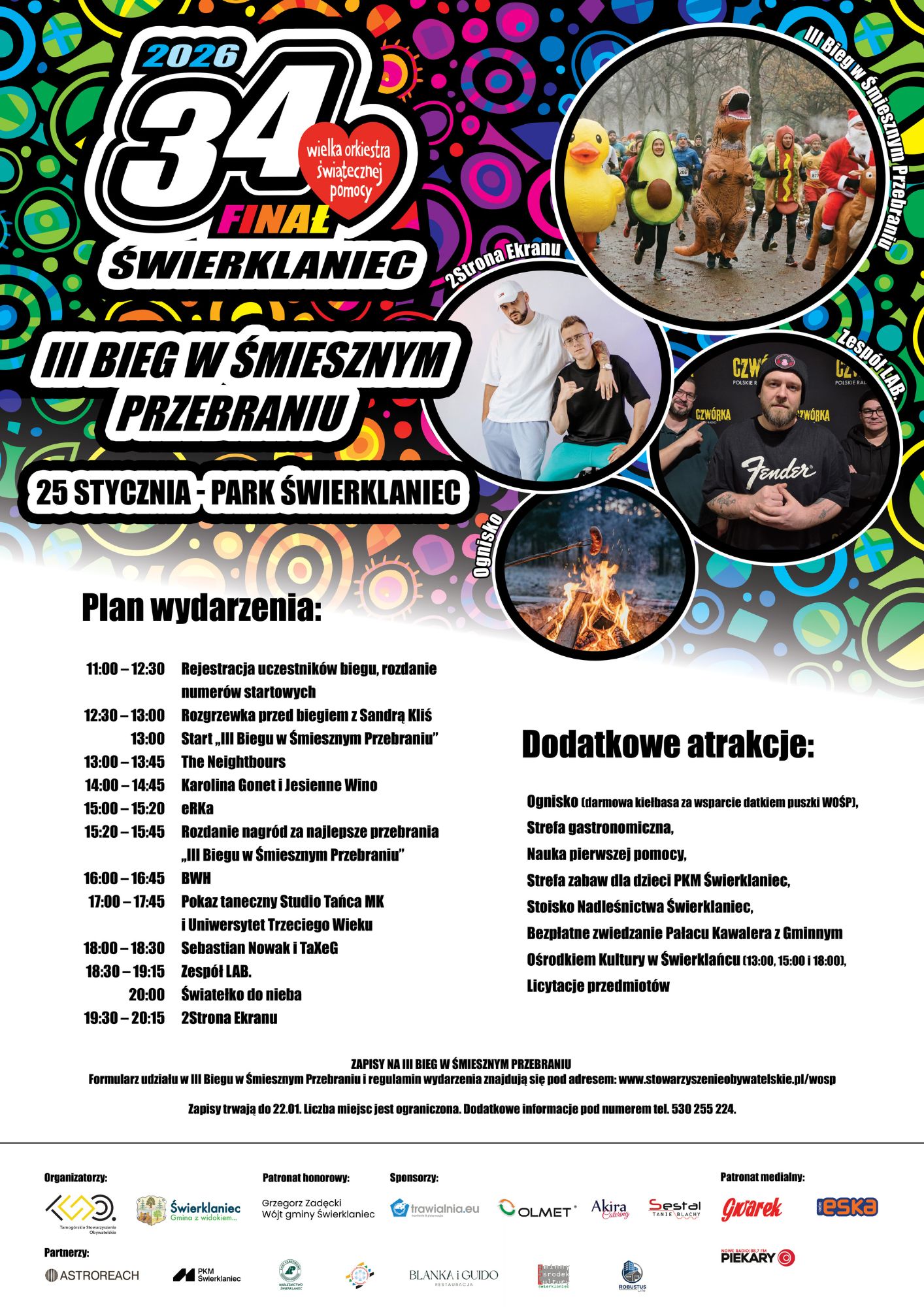 WOŚP i „Bieg w Śmiesznym Przebraniu” w Gminie Świerklaniec