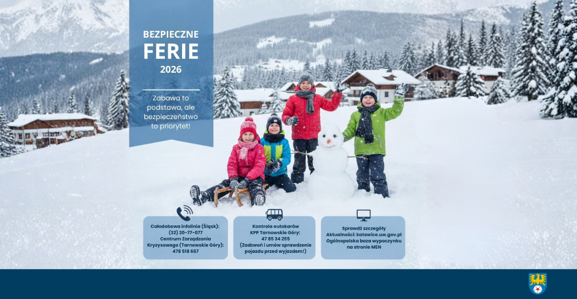 Bezpieczne Ferie 2026: Województwo Śląskie i Powiat Tarnogórski w gotowości