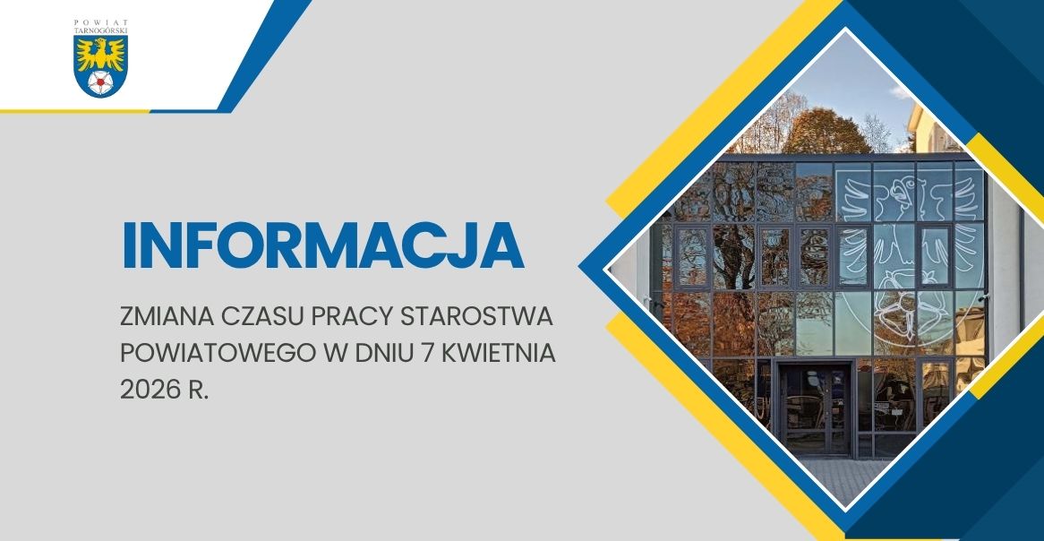 Zmiana godzin pracy Starostwa Powiatowego