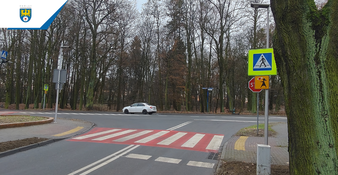 Bezpieczniej na pasach w powiecie tarnogórskim. Zmodernizowano 14 przejść dla pieszych