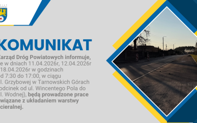 Utrudnienia w ruchu na ul. Grzybowej w Tarnowskich Górach