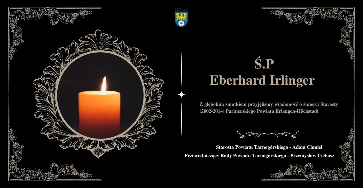 Zmarł Eberhard Irlinger Starosta (2002-2014) Powiatu Patrnerskiego Erlangen-Höchstadt