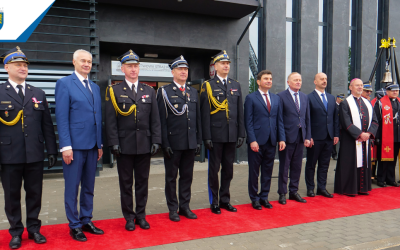Nowa historia tarnogórskiej Straży Pożarnej. Uroczyste otwarcie siedziby Komendy Powiatowej i Wojewódzkie Obchody Dnia Strażaka