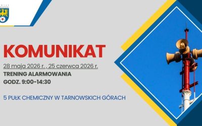 Treningi Alarmowania w 5 Pułku Chemicznym