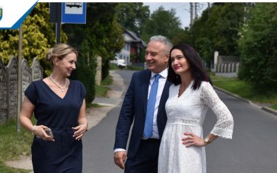 Wizja lokalna w Reptach Śląskich. Bezpieczeństwo na skrzyżowaniu pod lupą