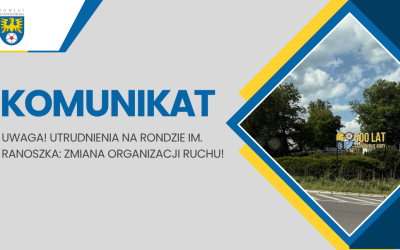 WAŻNY KOMUNIKAT DROGOWY: Zamknięcie części ronda im. Ranoszka w Tarnowskich Górach!