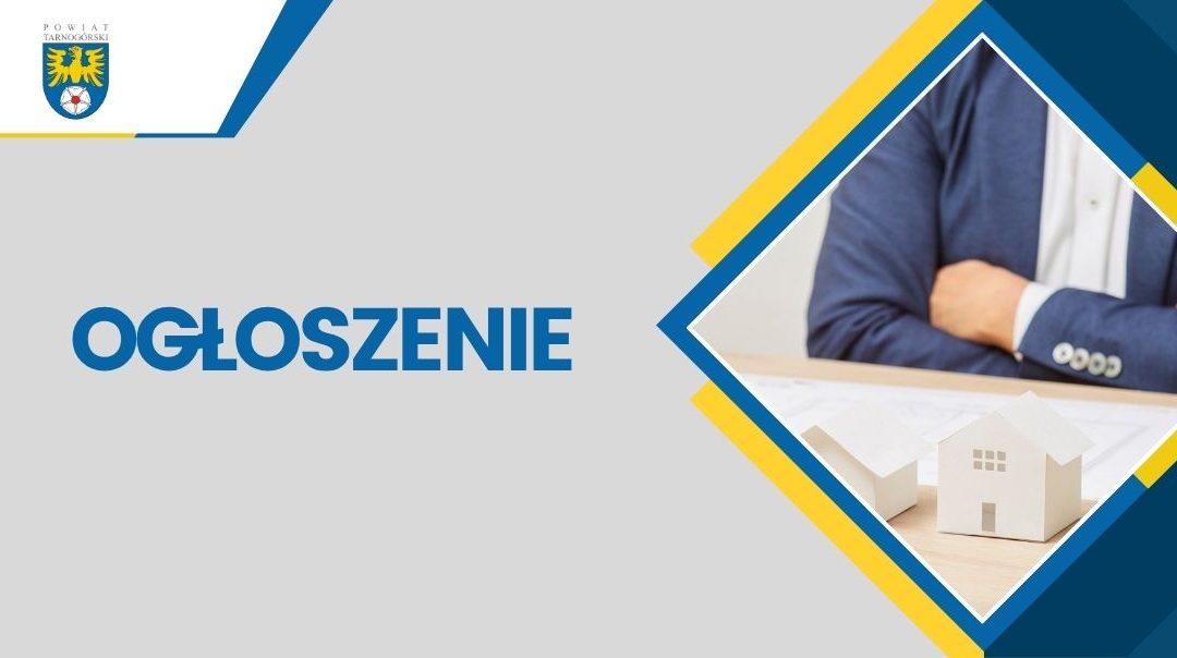 Pierwszy przetarg pisemny nieograniczony na sprzedaż nieruchomości stanowiącej własność Powiatu Tarnogórskiego