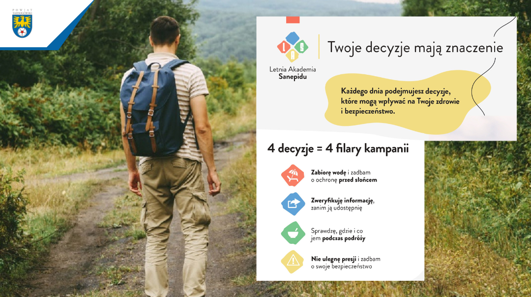 Bezpieczne wakacje z kampanią „LAS – Letnia Akademia Sanepidu. Twoje decyzje mają znaczenie”