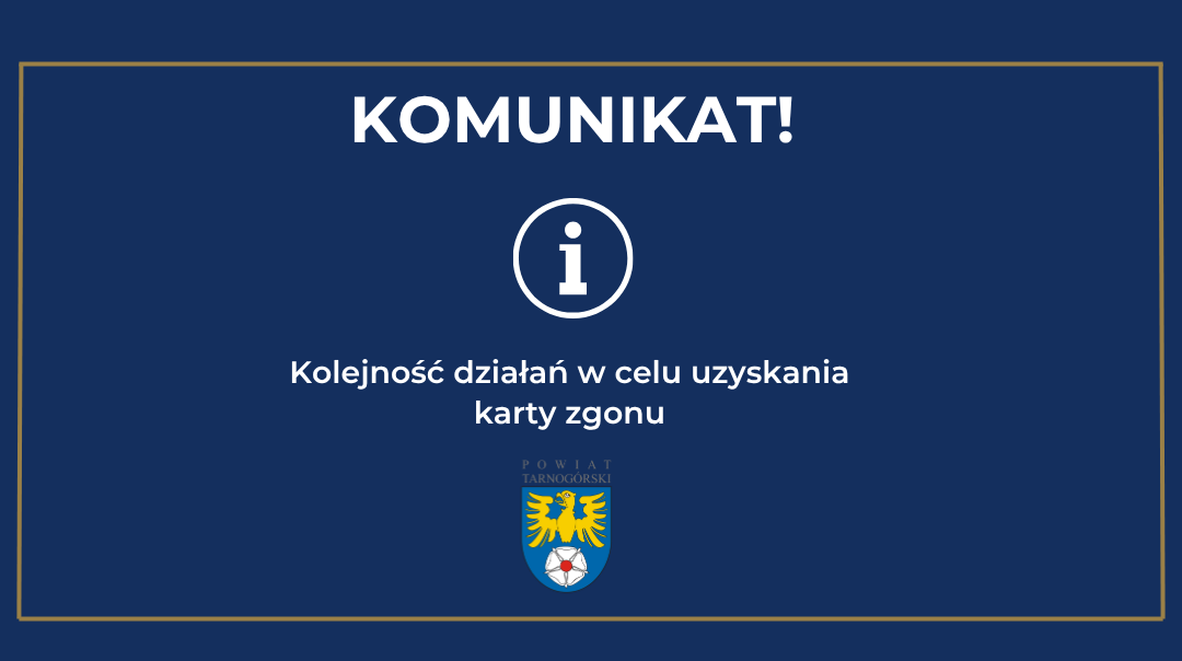 Kolejność działań w celu uzyskania karty zgonu