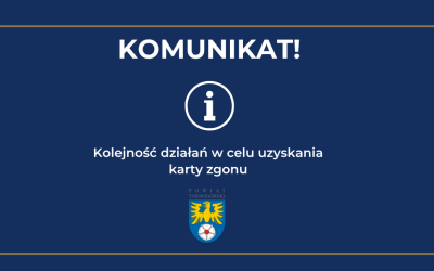Kolejność działań w celu uzyskania karty zgonu